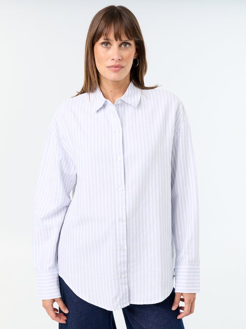 Camicia in oxford con colletto a camicia - Kiabi Camicia in oxford con colletto a camicia - Kiabi