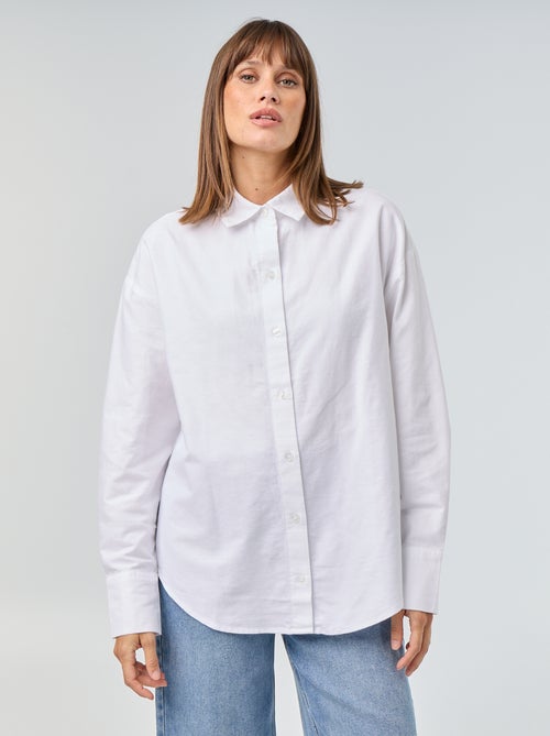 Camicia in oxford con collo a camicia - Kiabi