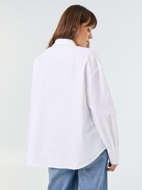 Camicia in oxford con collo a camicia - Kiabi