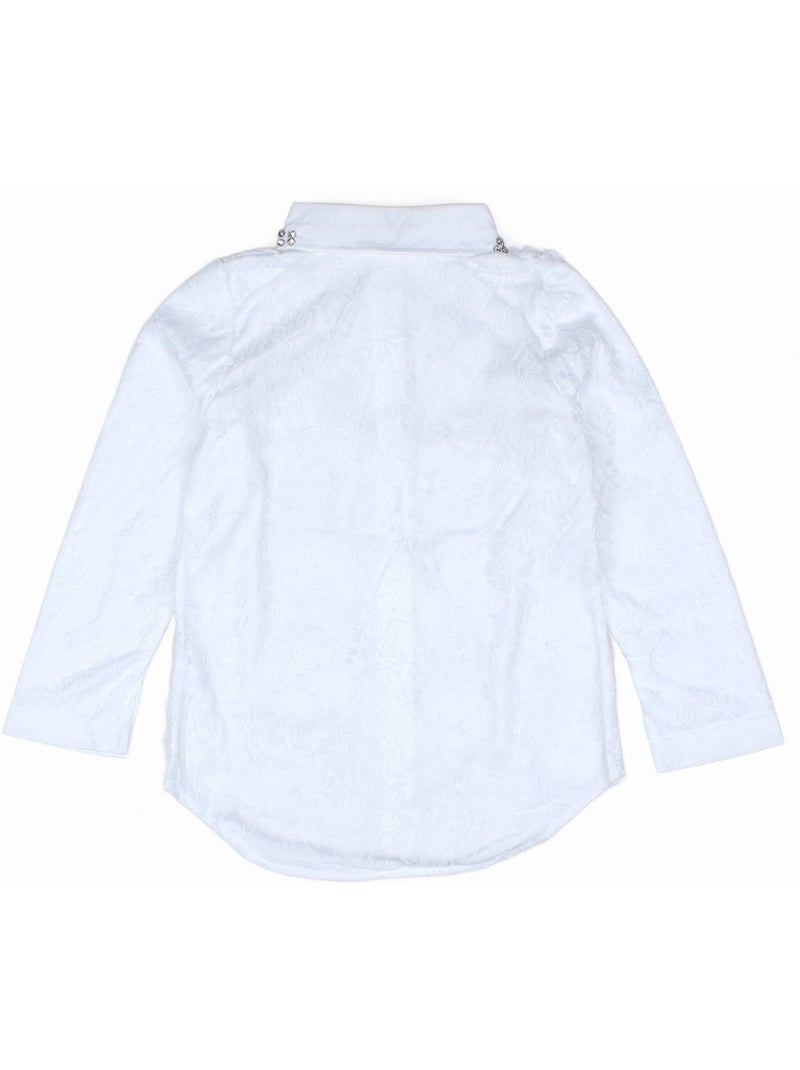 Camicia in pizzo - Kids Star Bianco - Kiabi