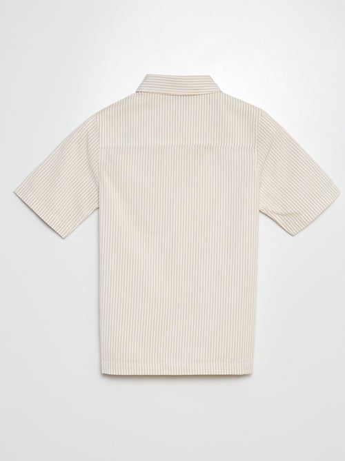 Camicia in popeline a maniche corte - Kiabi