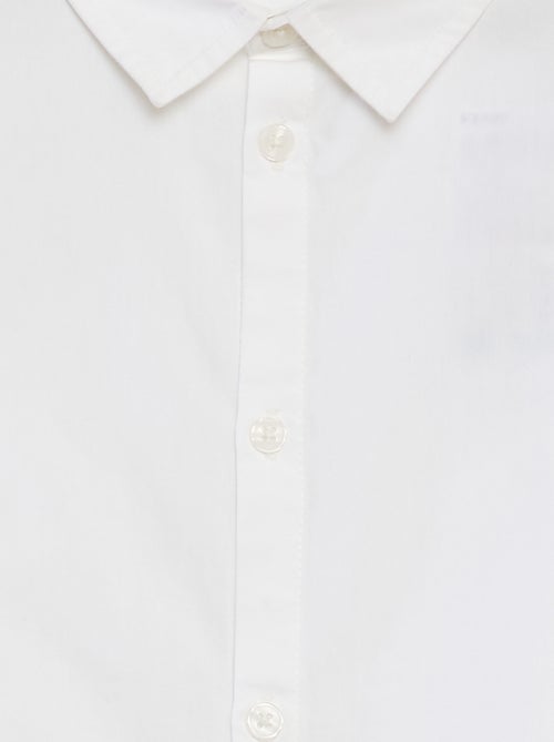 Camicia in popeline a maniche corte - Kiabi