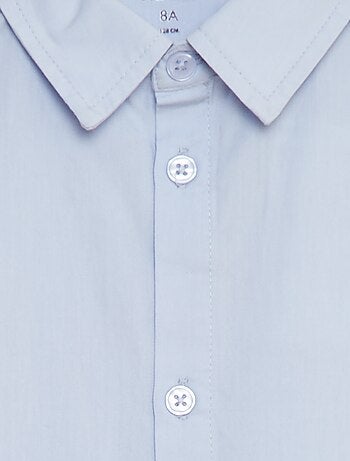 Camicia in popeline a maniche corte