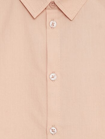 Camicia in popeline a maniche corte