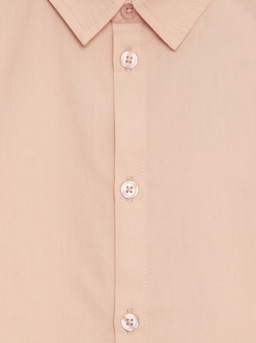 Camicia in popeline a maniche corte - Kiabi