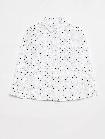 Camicia in popeline a maniche lunghe