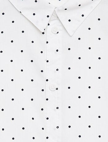 Camicia in popeline a maniche lunghe