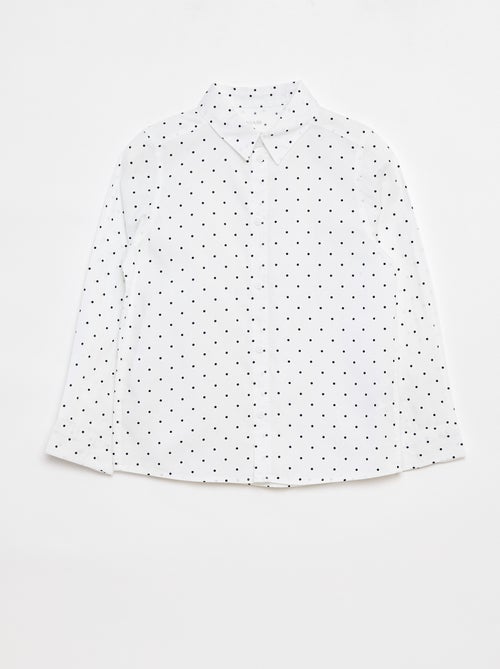 Camicia in popeline a maniche lunghe - Kiabi
