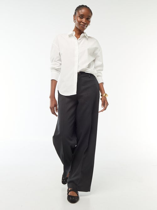 Camicia in popeline a maniche lunghe - Kiabi