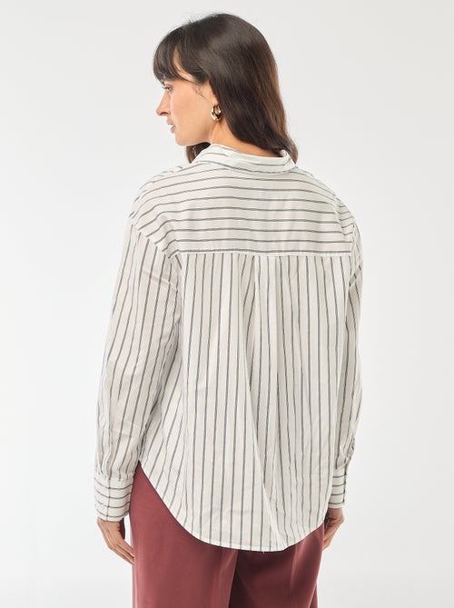 Camicia in popeline a maniche lunghe - Kiabi