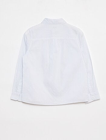 Camicia in popeline a maniche lunghe