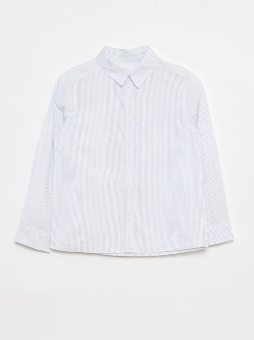 Camicia in popeline a maniche lunghe - Kiabi