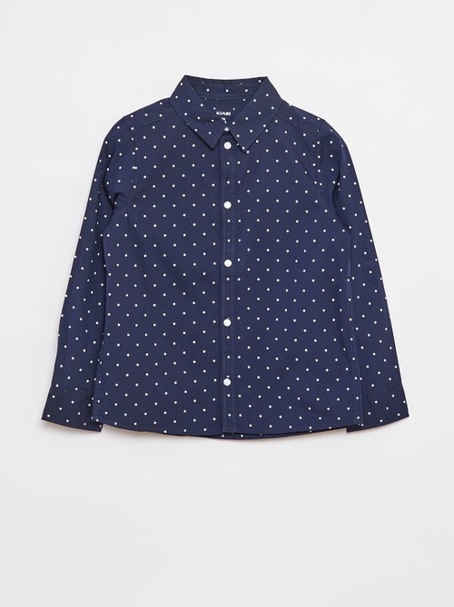 Camicia in popeline a maniche lunghe - Kiabi