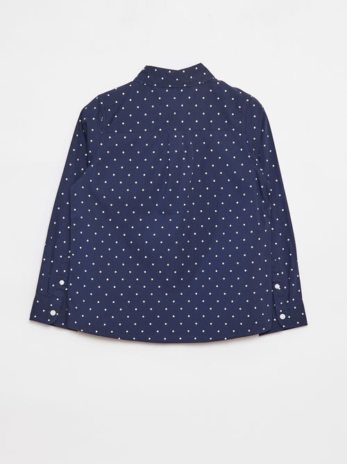 Camicia in popeline a maniche lunghe - Kiabi