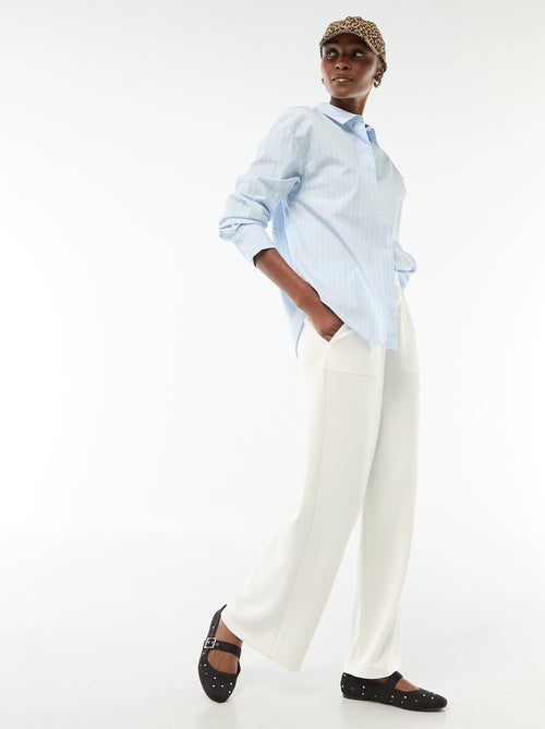 Camicia in popeline a maniche lunghe - Kiabi