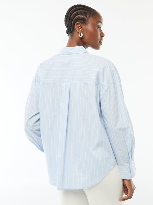 Camicia in popeline a maniche lunghe - Kiabi