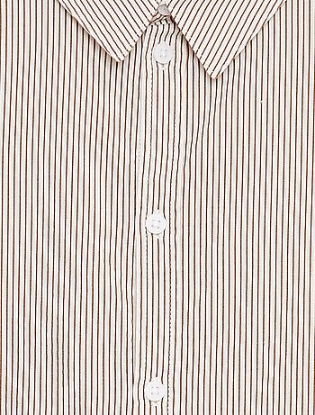 Camicia in popeline a maniche lunghe