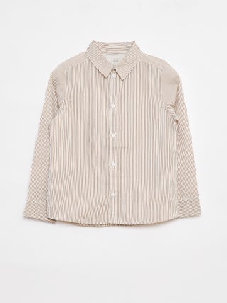 Camicia in popeline a maniche lunghe
