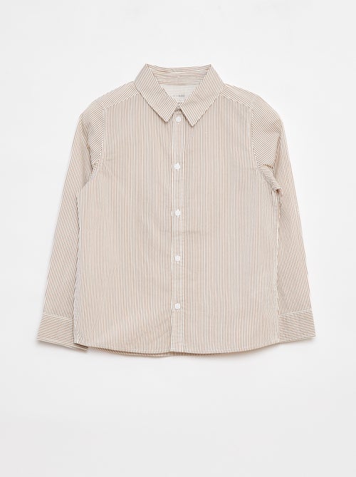 Camicia in popeline a maniche lunghe - Kiabi