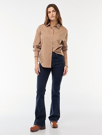 Camicia in popeline a maniche lunghe