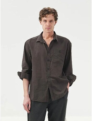 Camicia in popeline a maniche lunghe regular fit giesto