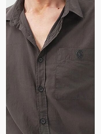 Camicia in popeline a maniche lunghe regular fit giesto