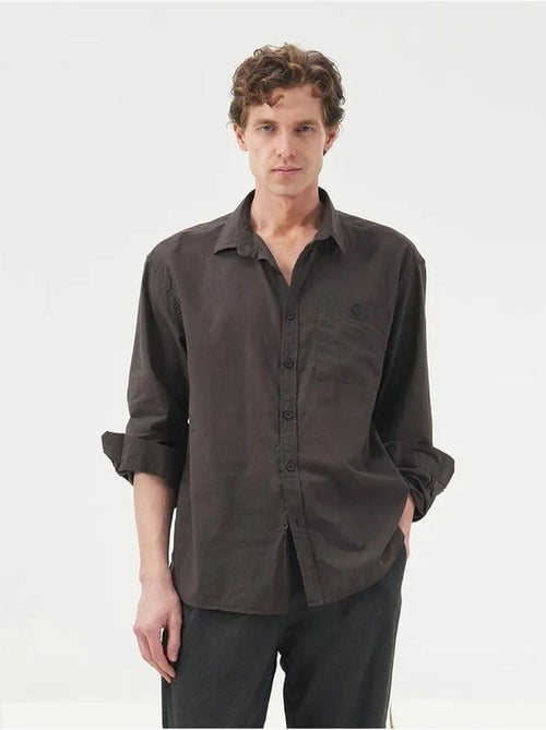 Camicia in popeline a maniche lunghe regular fit giesto - Kiabi Camicia in popeline a maniche lunghe regular fit giesto - Kiabi