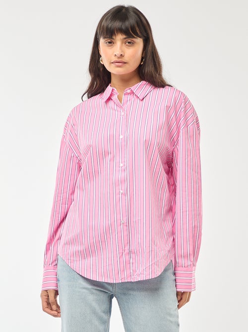 Camicia in popeline a maniche lunghe - Kiabi