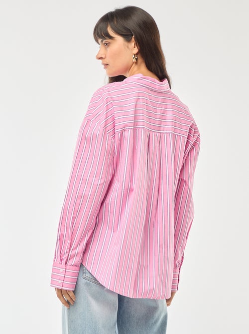 Camicia in popeline a maniche lunghe - Kiabi