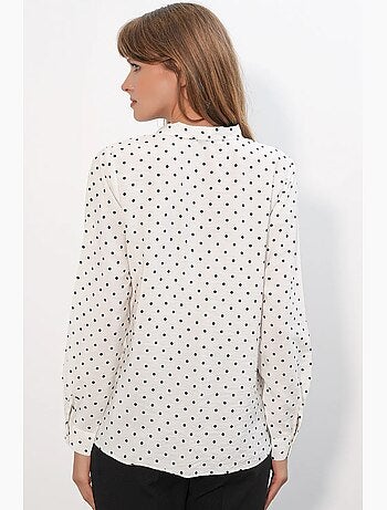 Camicia in popeline a pois bdart