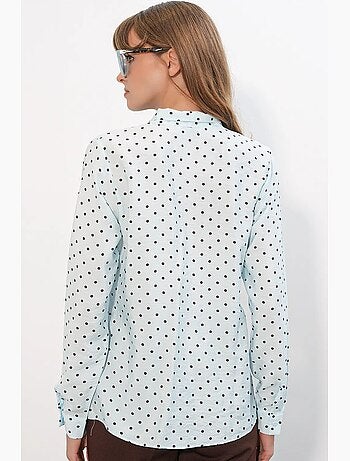 Camicia in popeline a pois bdart