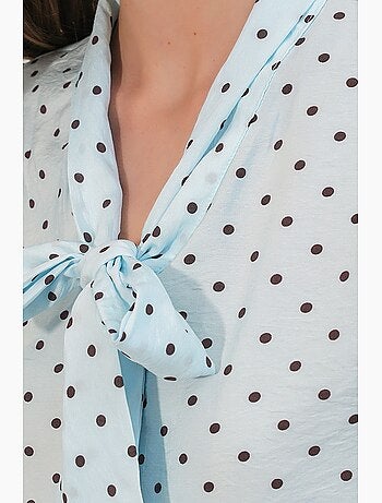 Camicia in popeline a pois bdart