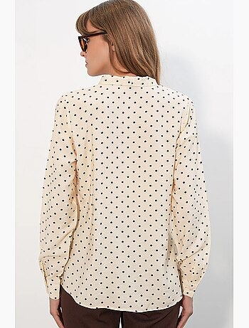 Camicia in popeline a pois bdart