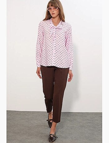 Camicia in popeline a pois bdart