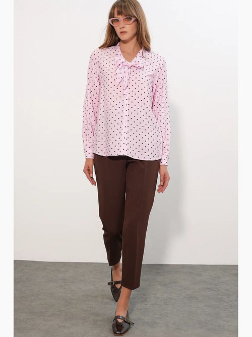 Camicia in popeline a pois bdart - Kiabi Camicia in popeline a pois bdart - Kiabi