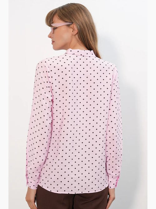 Camicia in popeline a pois bdart - Kiabi Camicia in popeline a pois bdart - Kiabi