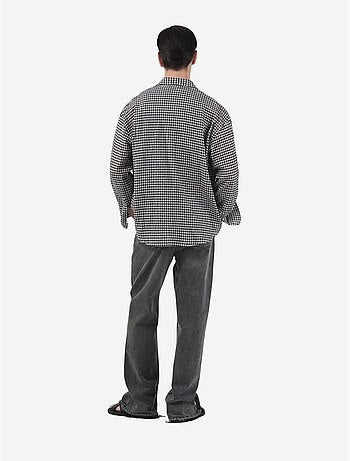 Camicia in popeline a quadri da uomo giesto
