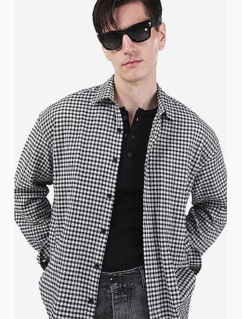 Camicia in popeline a quadri da uomo giesto
