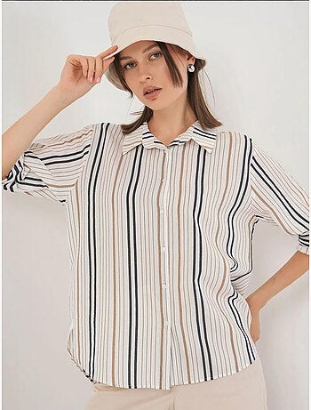 Camicia in popeline a righe bdart