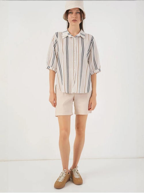 Camicia in popeline a righe bdart - Kiabi Camicia in popeline a righe bdart - Kiabi