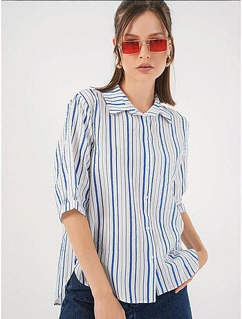 Camicia in popeline a righe bdart
