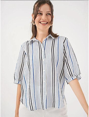Camicia in popeline a righe bdart