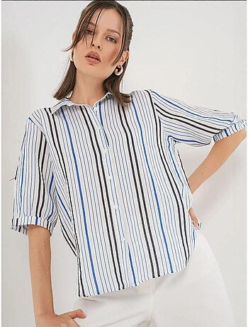 Camicia in popeline a righe bdart