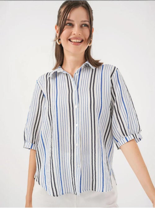 Camicia in popeline a righe bdart - Kiabi