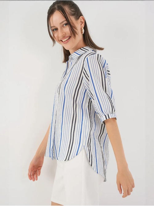 Camicia in popeline a righe bdart - Kiabi