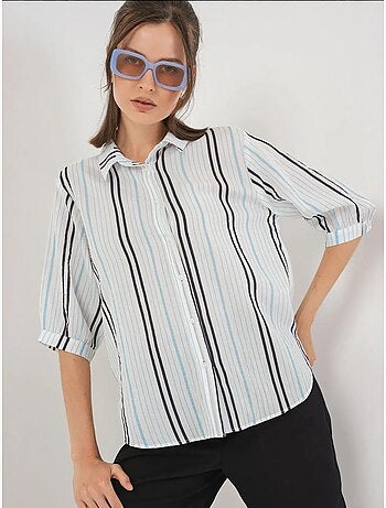 Camicia in popeline a righe bdart