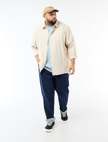 Camicia in popeline a righe