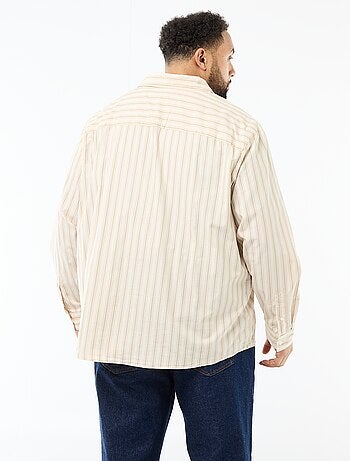 Camicia in popeline a righe