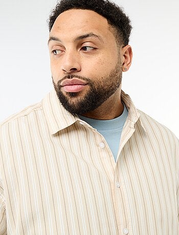 Camicia in popeline a righe