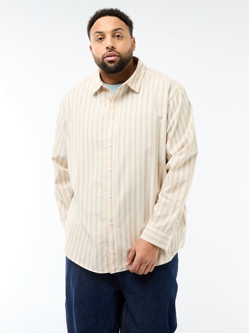 Camicia in popeline a righe - Kiabi